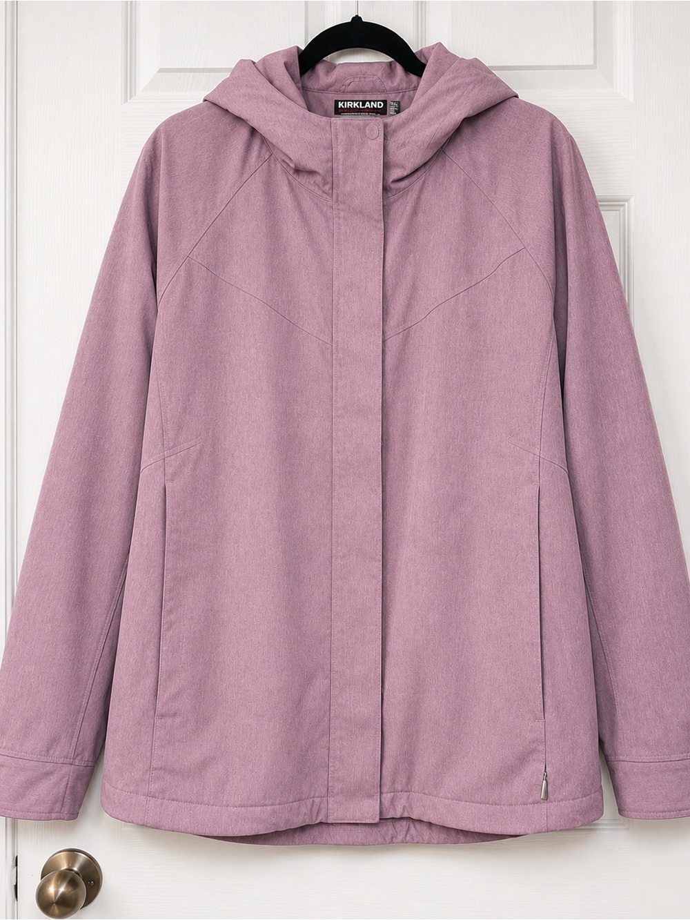 Kirkland Signature Women’s Hooded Fleece Lined Jacket Lavender XXL